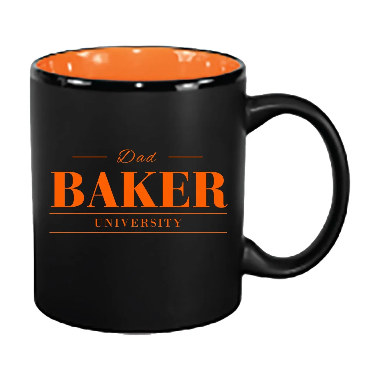 11oz Black/Orange Hilo DAD Coffee Cup