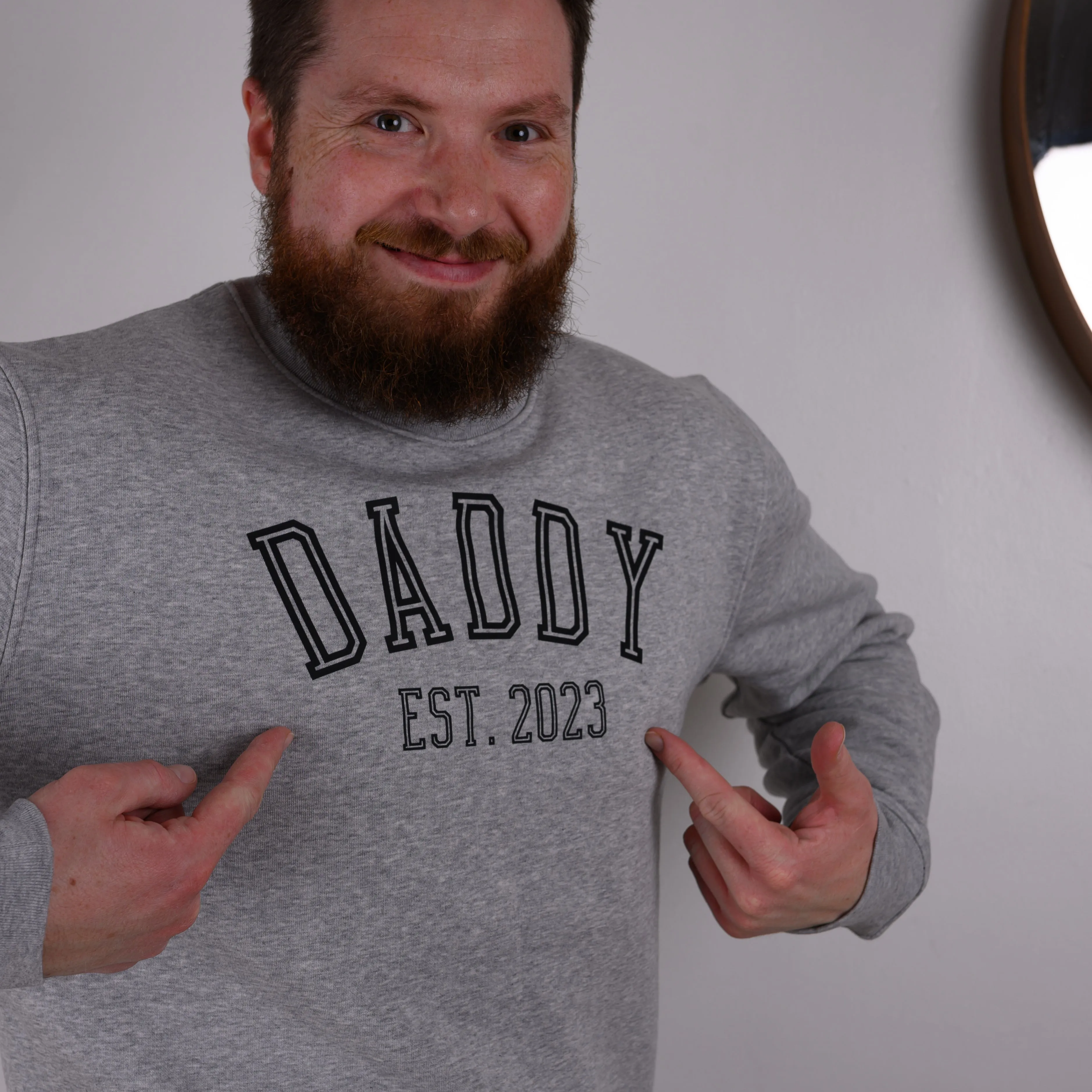 Adult Dad Est. Grey Sweater