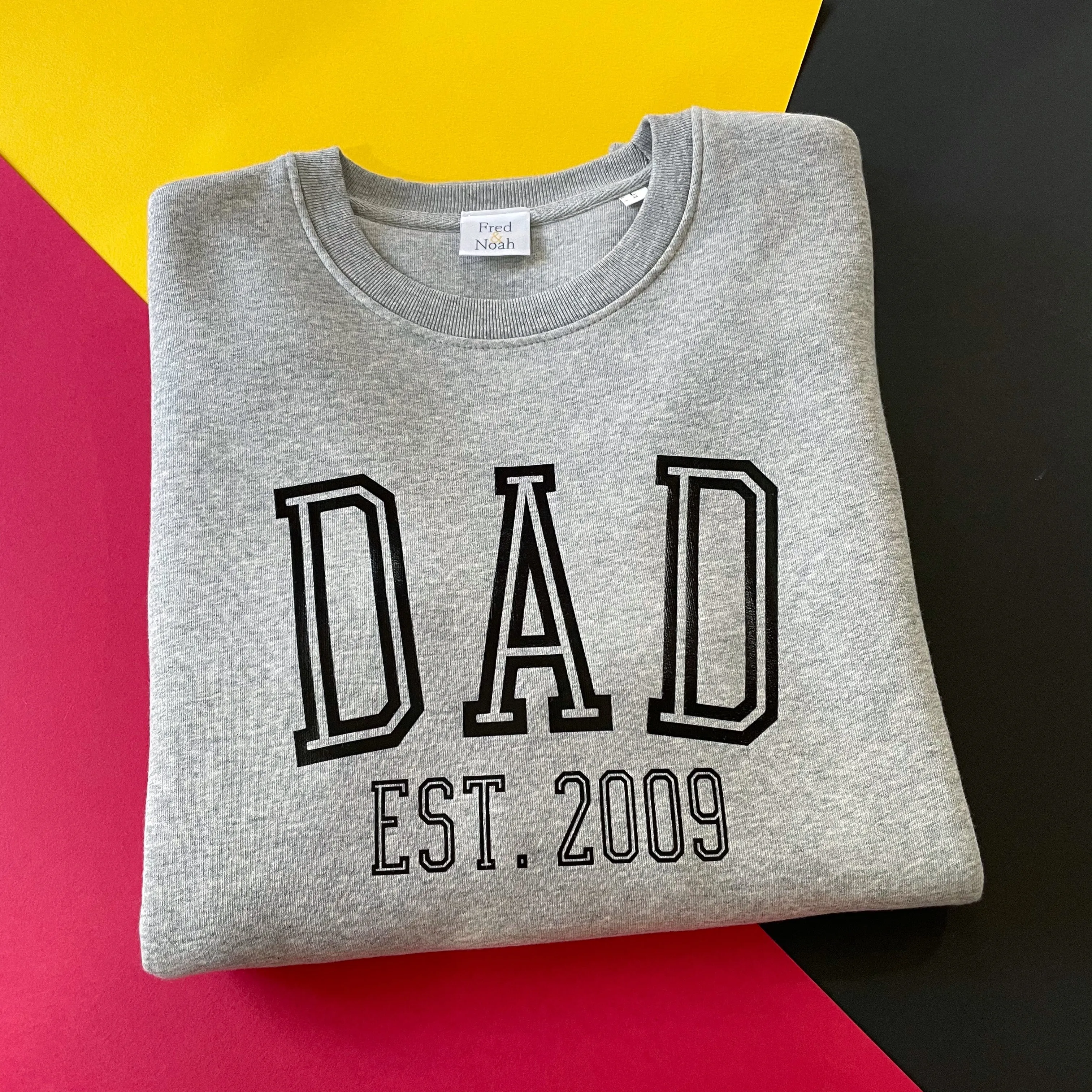 Adult Dad Est. Grey Sweater