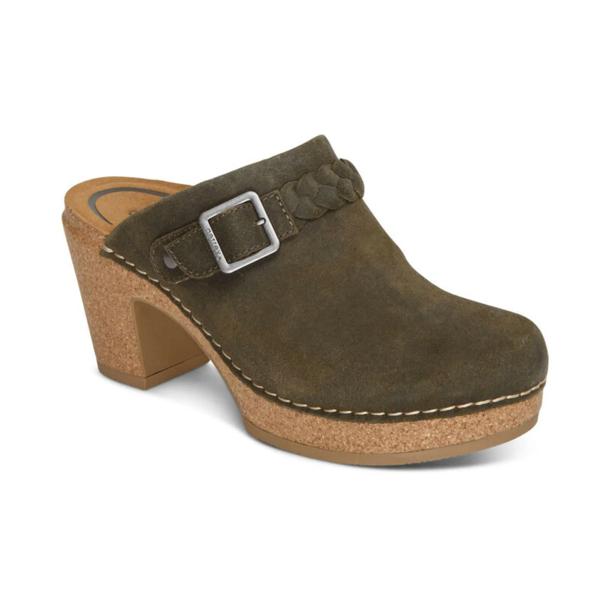 Aetrex Corey Clog - Olive