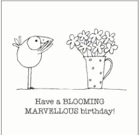 Affirmations Little Cards -Blooming Marvellous Bday