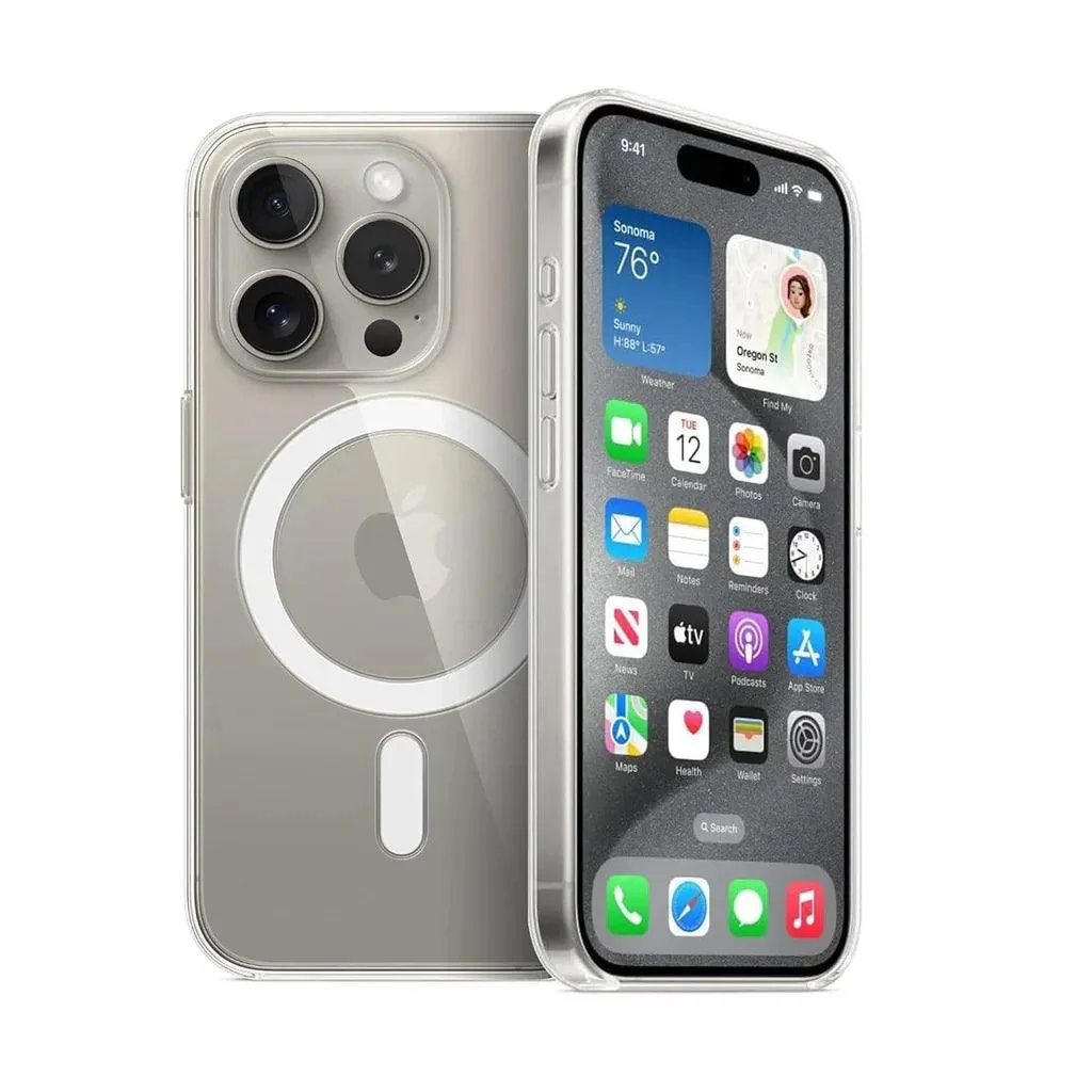 Anker iPhone 15 Pro Max Clear Magnetic Phone Case Clear