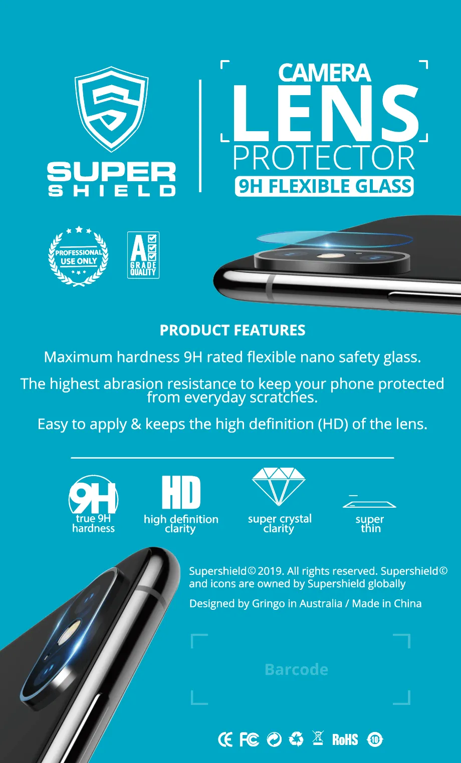 Anti-Shock iPhone Camera Film Protector