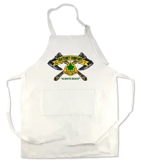 Apron 33" x 25" with large front pocket.