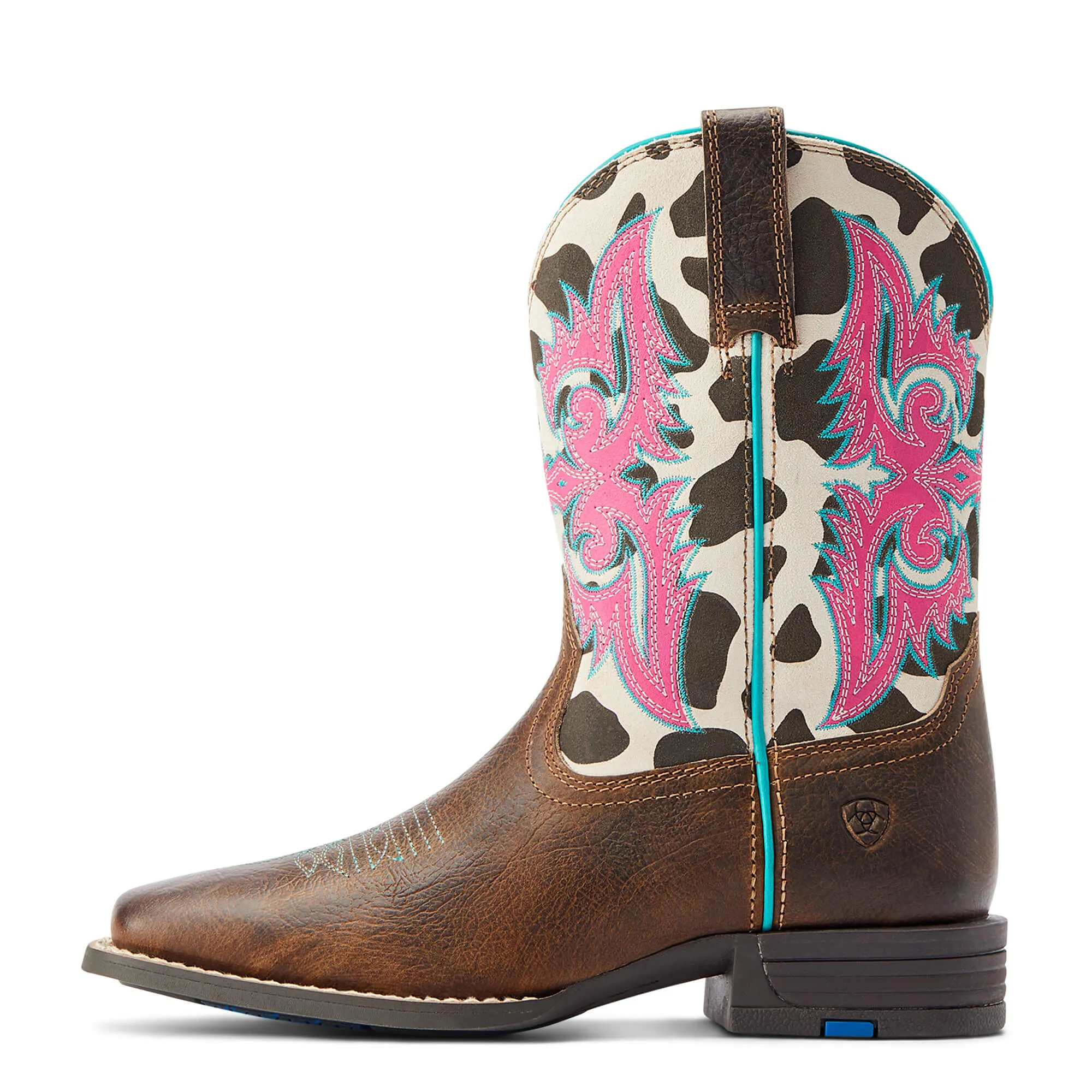 Ariat Kids Lonestar Cowprint Western Cowboy Boots for Children – Stylish & Durable Western Footwear