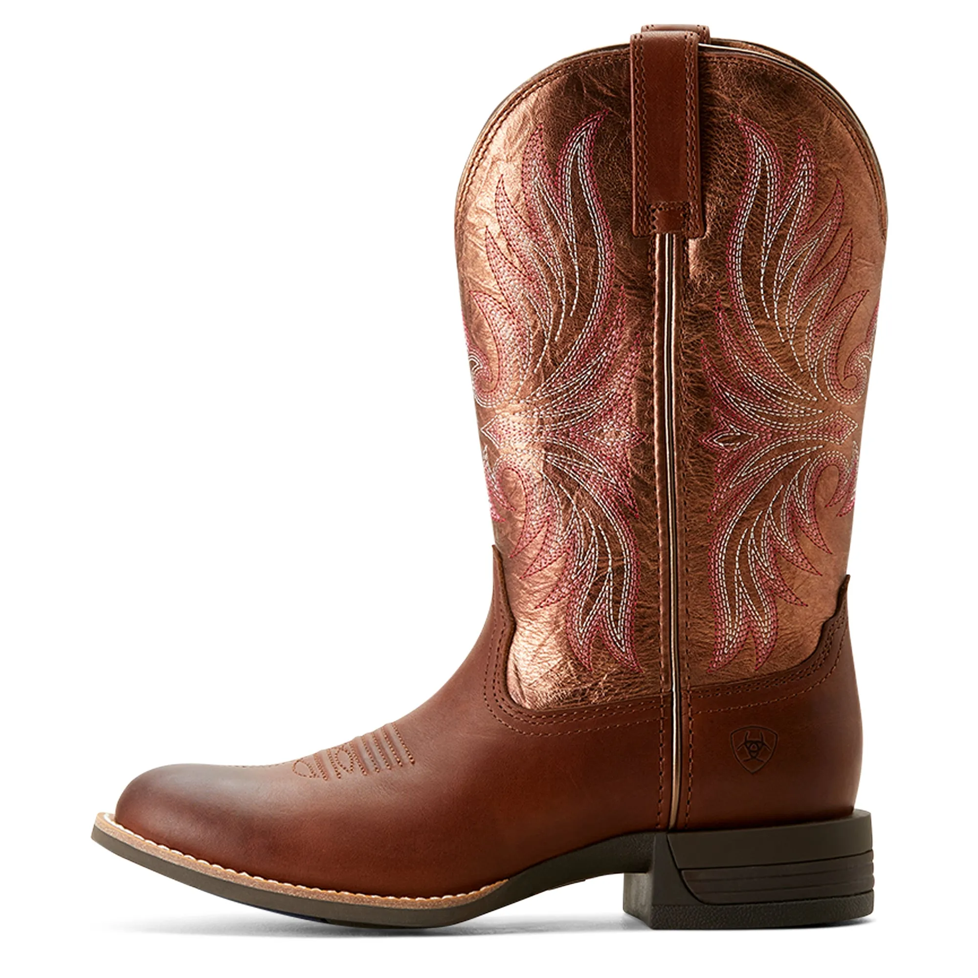 Ariat Ladies 10053601 Ranahan Western Boots in Brown/Rusty Red