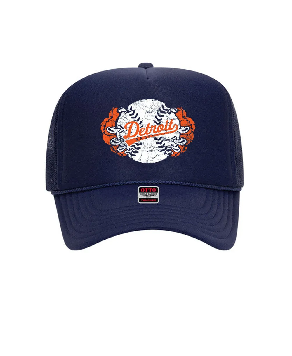 Baseball Navy Foam Trucker