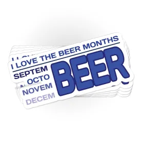 Beer Months sticker