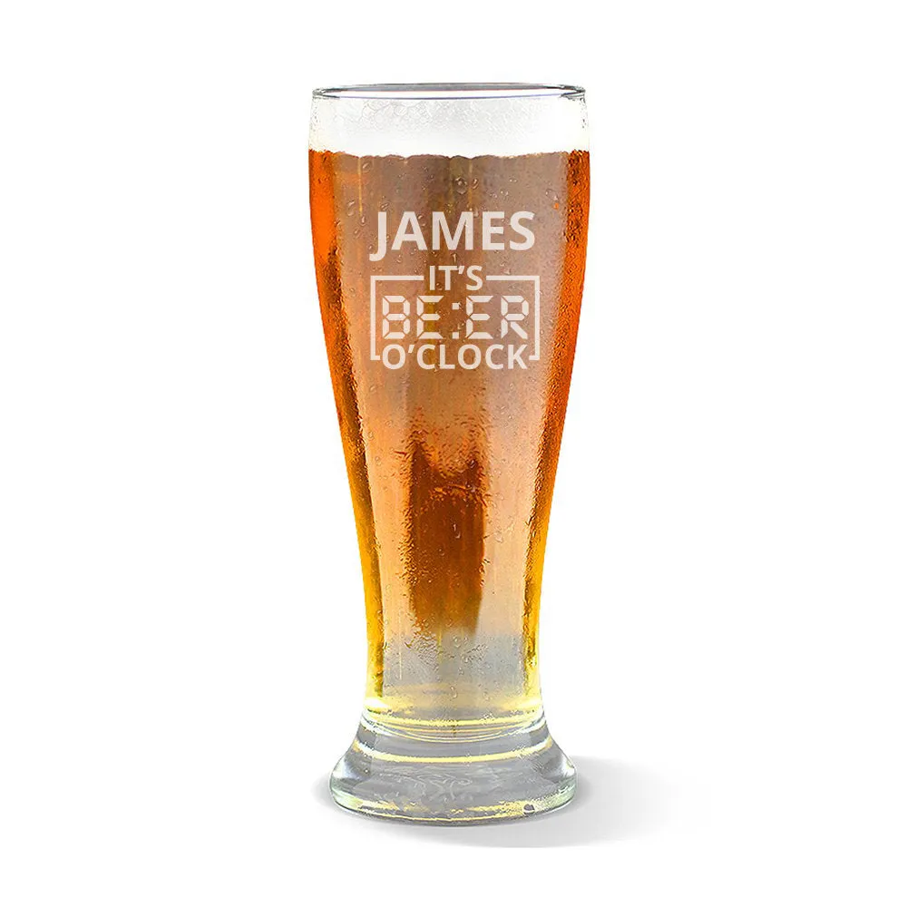 Beer O'Clock Premium 425ml Beer Glass