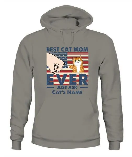 Best Cat Parents US Independence Day Personalized Shirt - Name, Skin, Cat can be customized