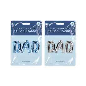 Best Dad Blue Dad Foil Balloon Banner