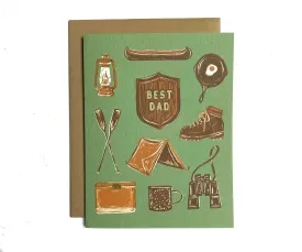 Best Dad Camp Greeting Card