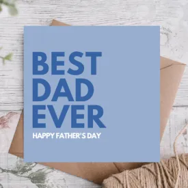 Best Dad Ever Card