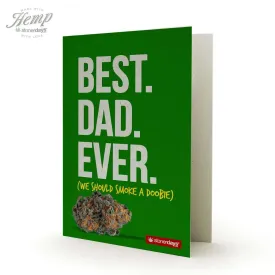 BEST DAD EVER HEMP GREETING CARD