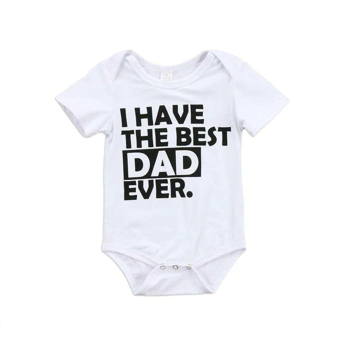 Best Dad/Best Mum EVER White Bodysuit (MRK X)