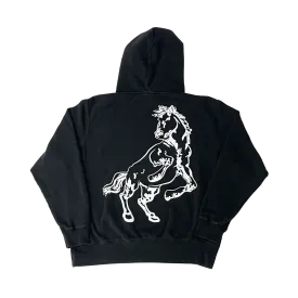 Big Buff Horse Heavyweight Hoodie - Black