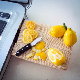 Board Of Miniature Lemon Novelty Pen Drive