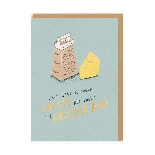 Cheesy Gratest Dad Greeting Card