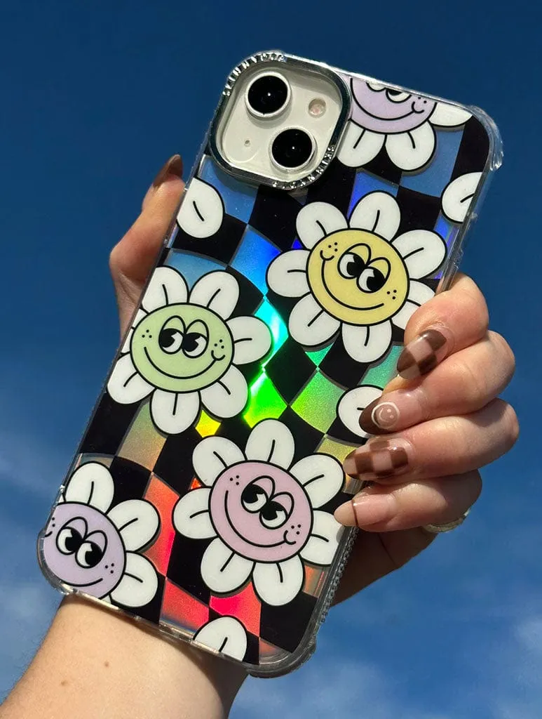 Chill Daisy Check Shock iPhone Case