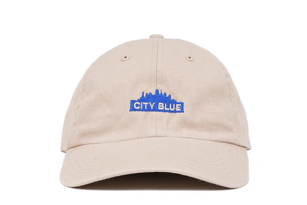 CITY BLUE LOGO DAD HAT - TAN