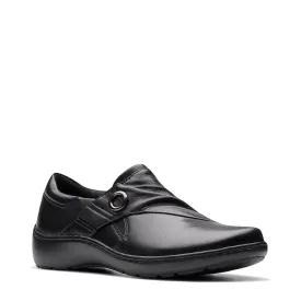 Clarks Women's Cora Aubrie Slip On Shoe in Black