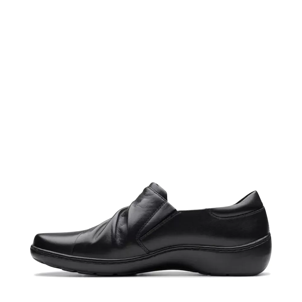 Clarks Women's Cora Aubrie Slip On Shoe in Black