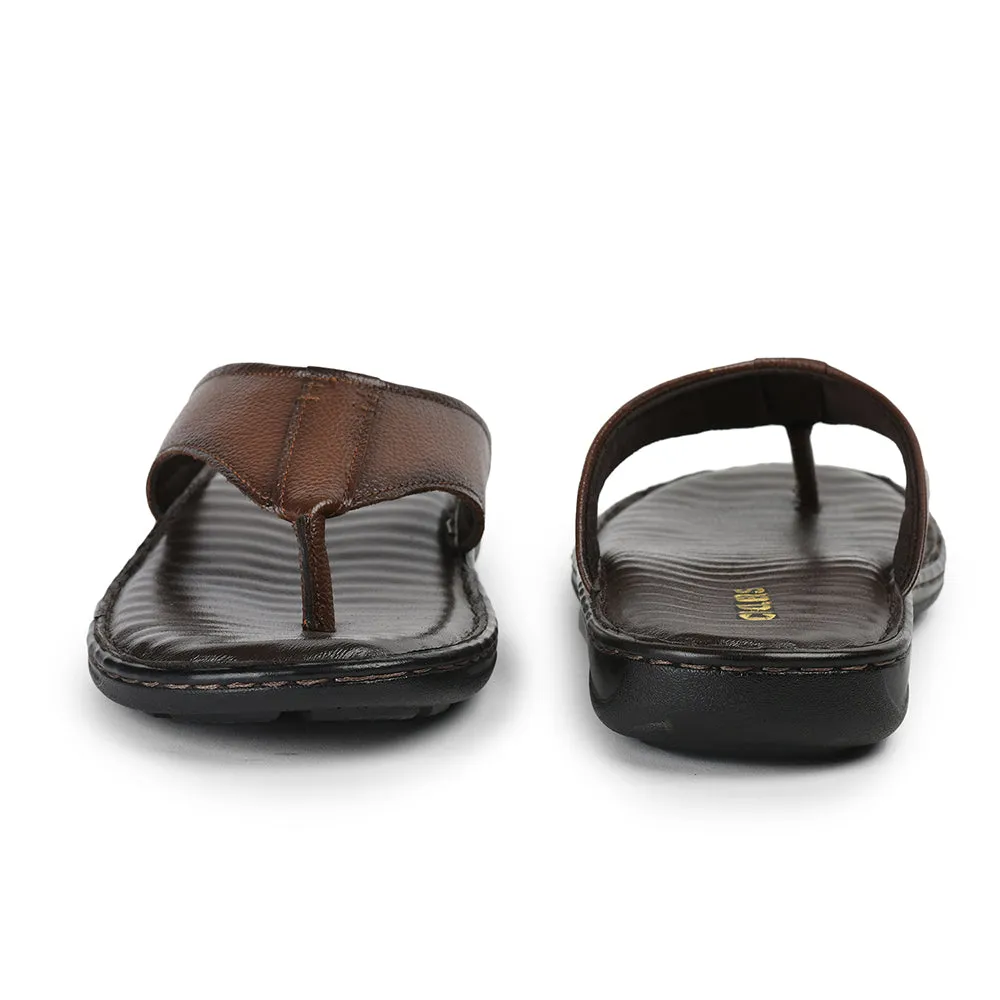 Coolers By Liberty Men HOL-128E Tan Casual Slipper