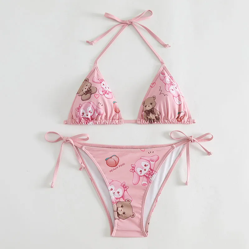 Cute Cartoon Bear Bikini PL53801