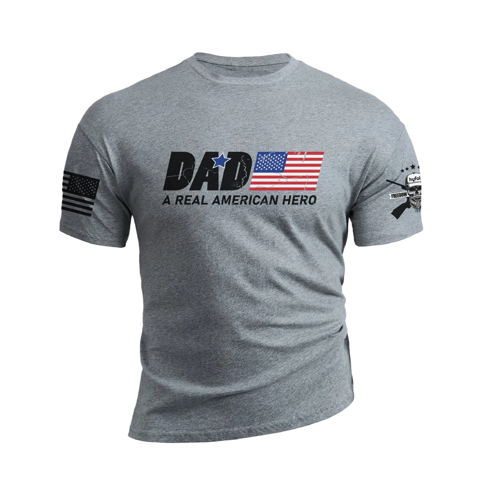 DAD A REAL AMERICAN HERO GRAPHIC TEE