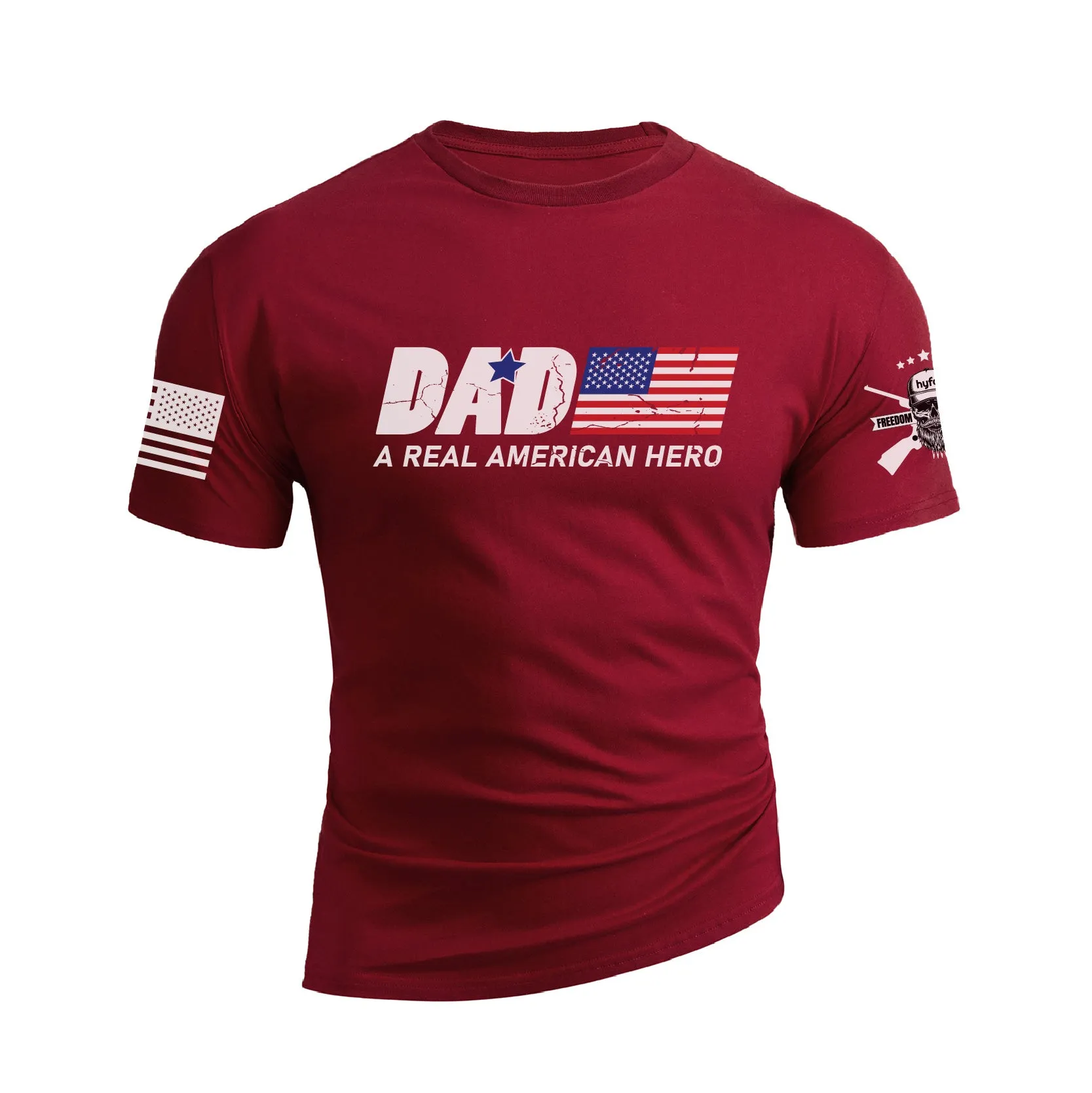 DAD A REAL AMERICAN HERO GRAPHIC TEE