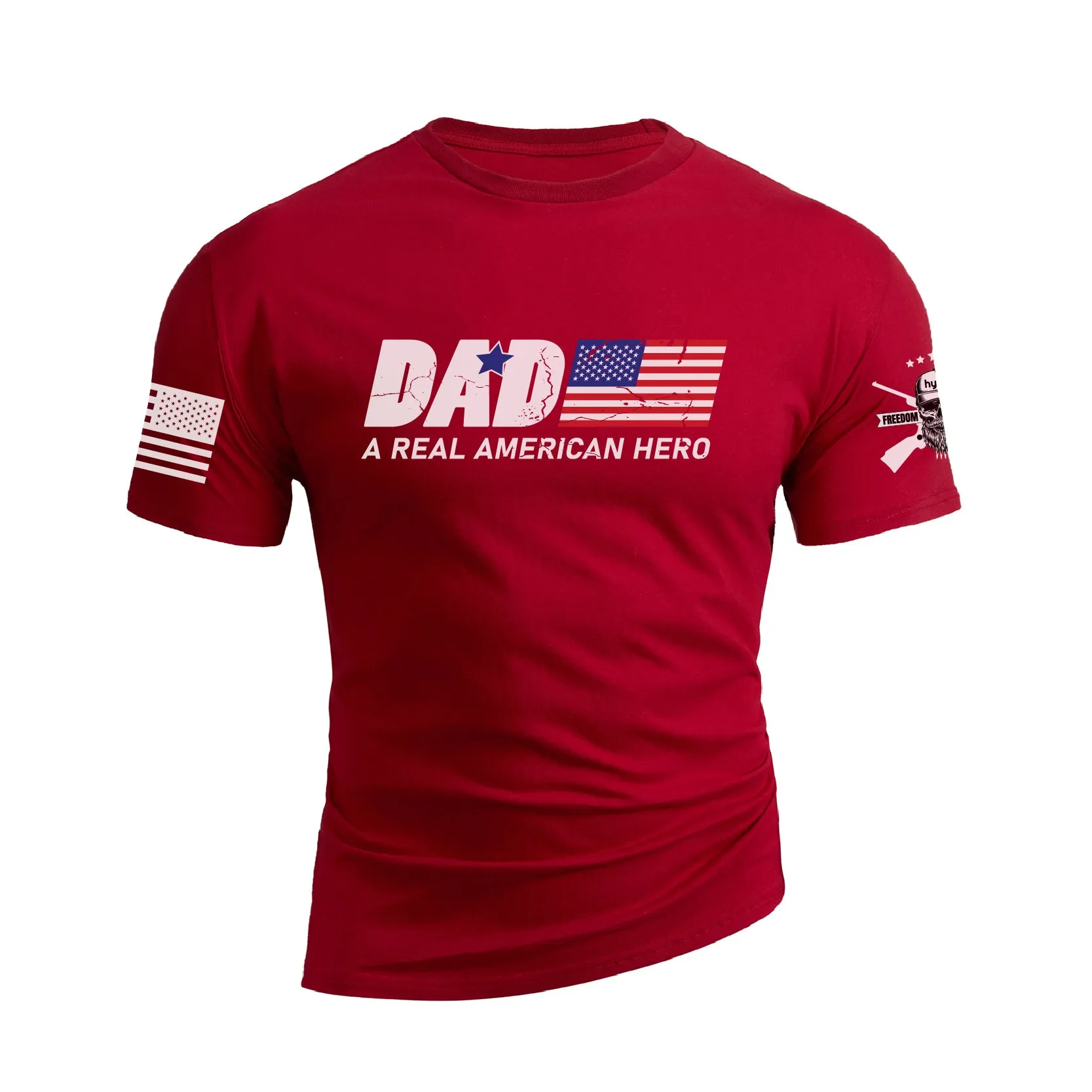 DAD A REAL AMERICAN HERO GRAPHIC TEE