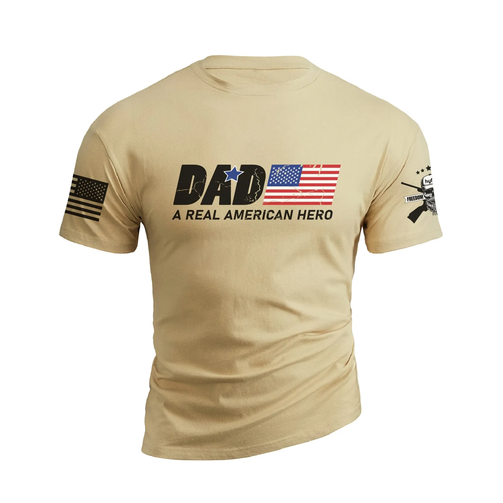 DAD A REAL AMERICAN HERO GRAPHIC TEE