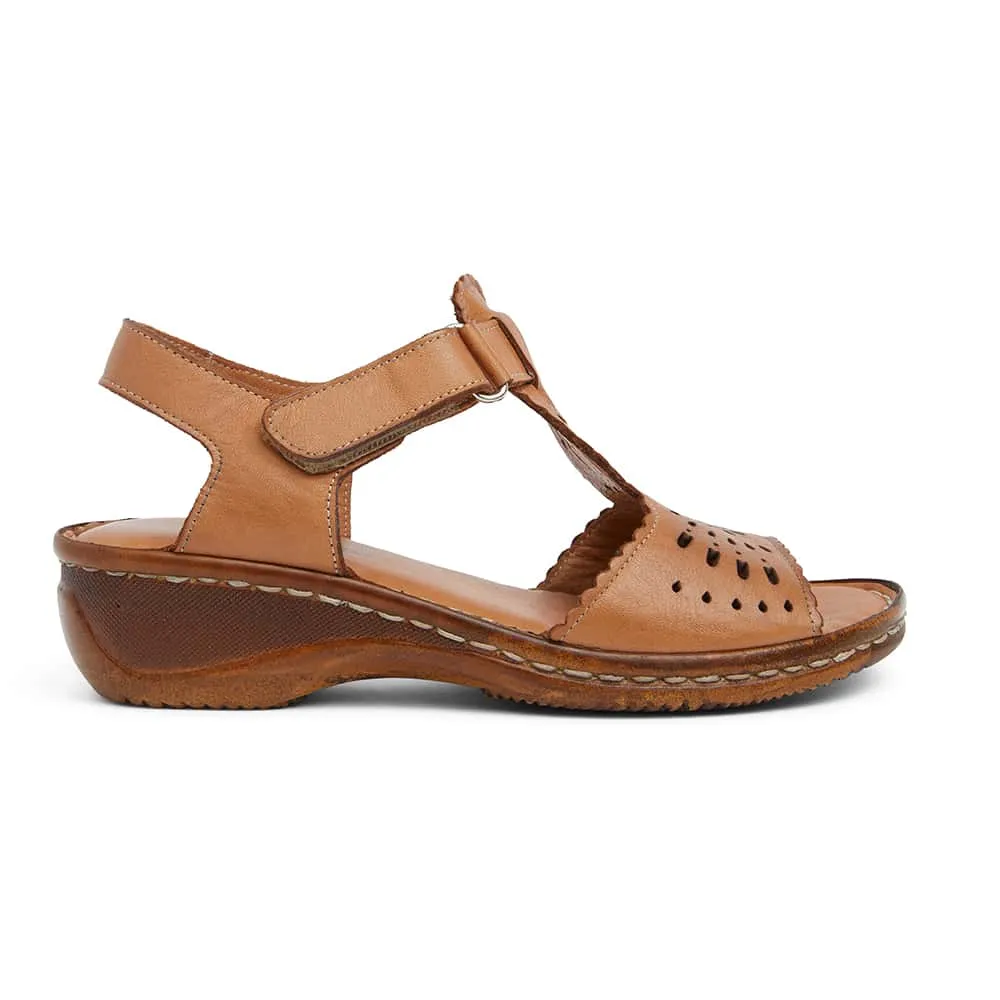 Dario Heel in Tan Leather