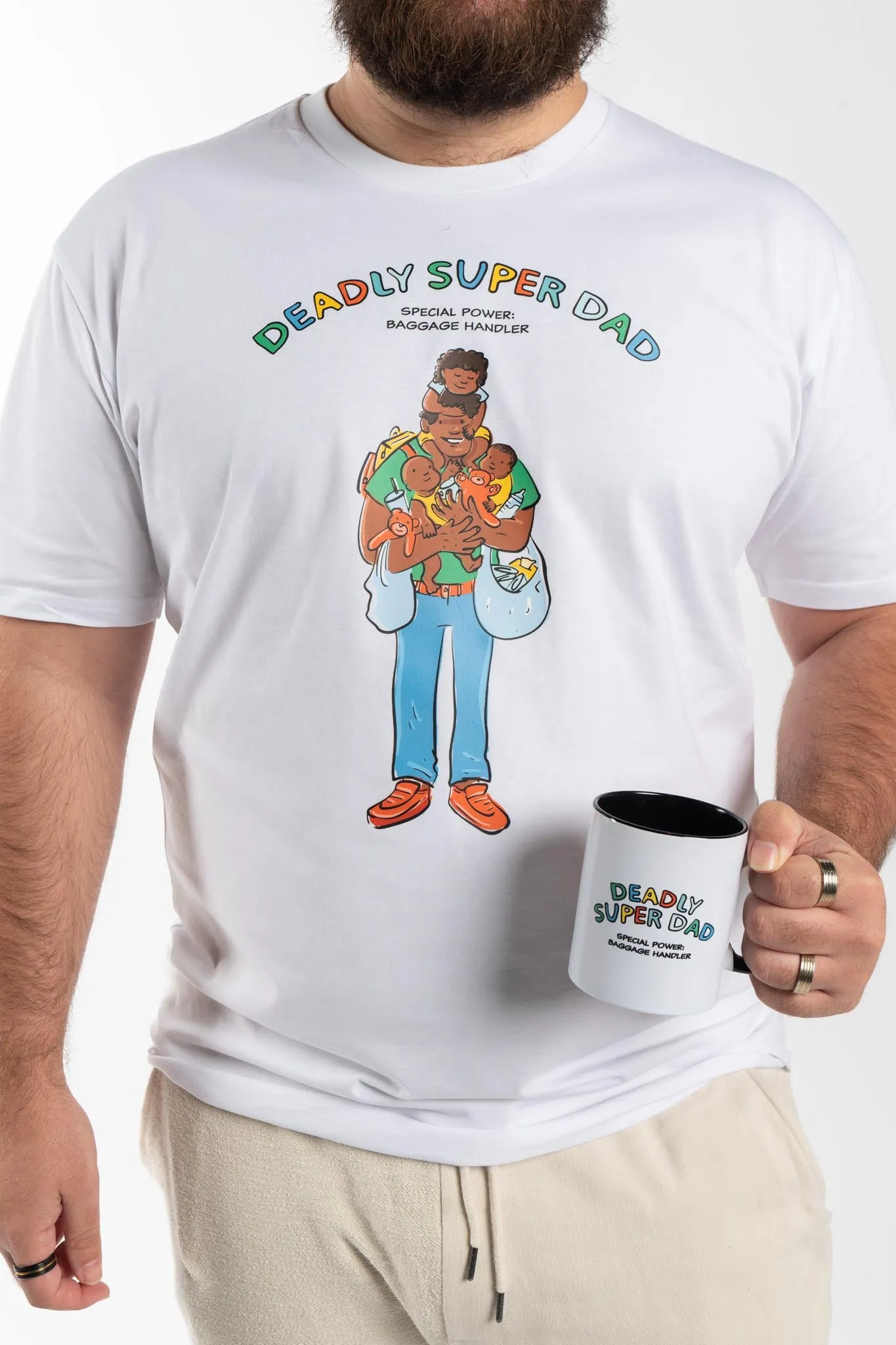 Deadly Super Dad "Baggage Handler" Ceramic Coffee Mug