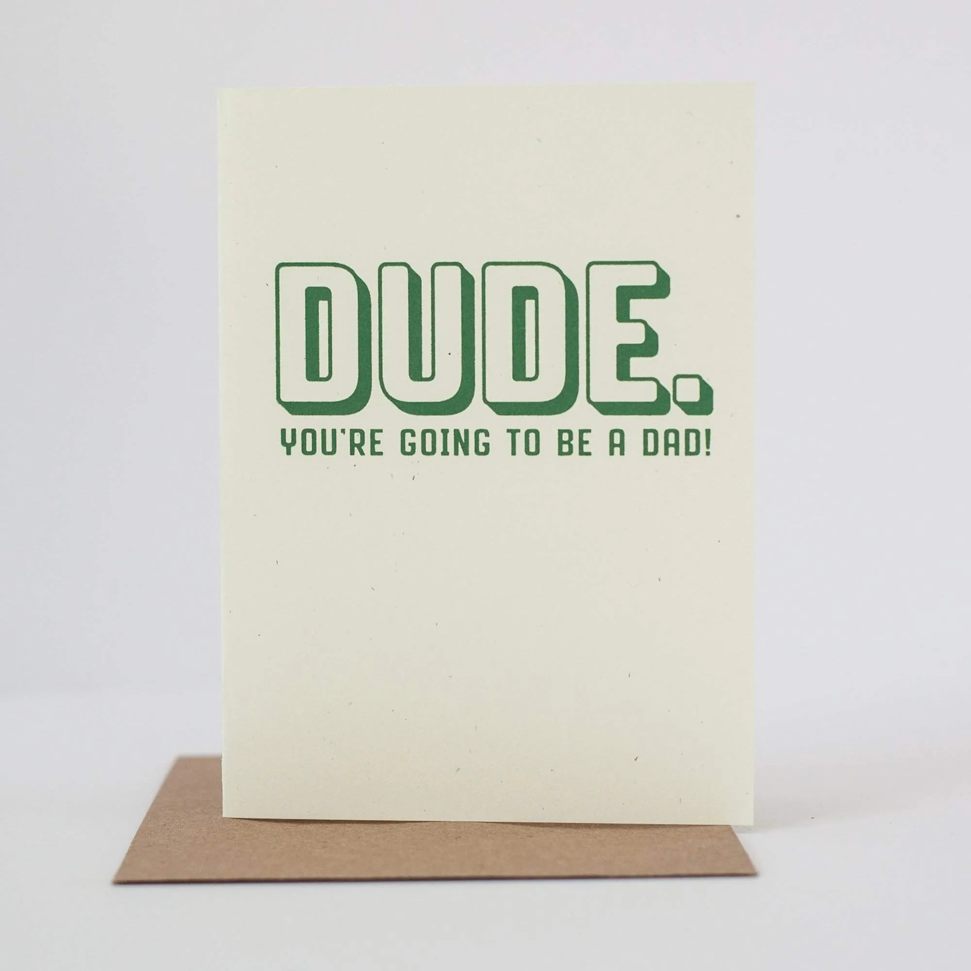 DUDE you're going to be a dad! baby card for a new father