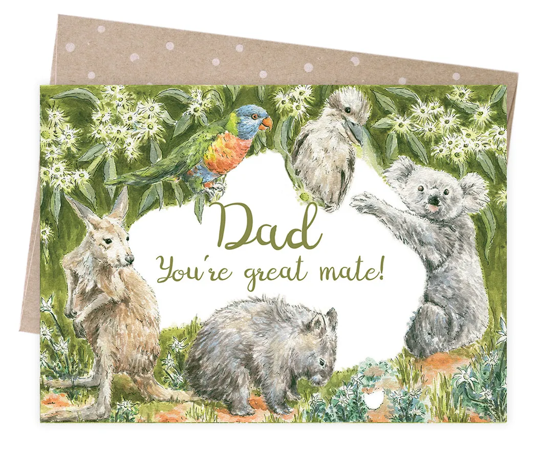 Earth Greetings Fathers Day Card - Dad's Mates