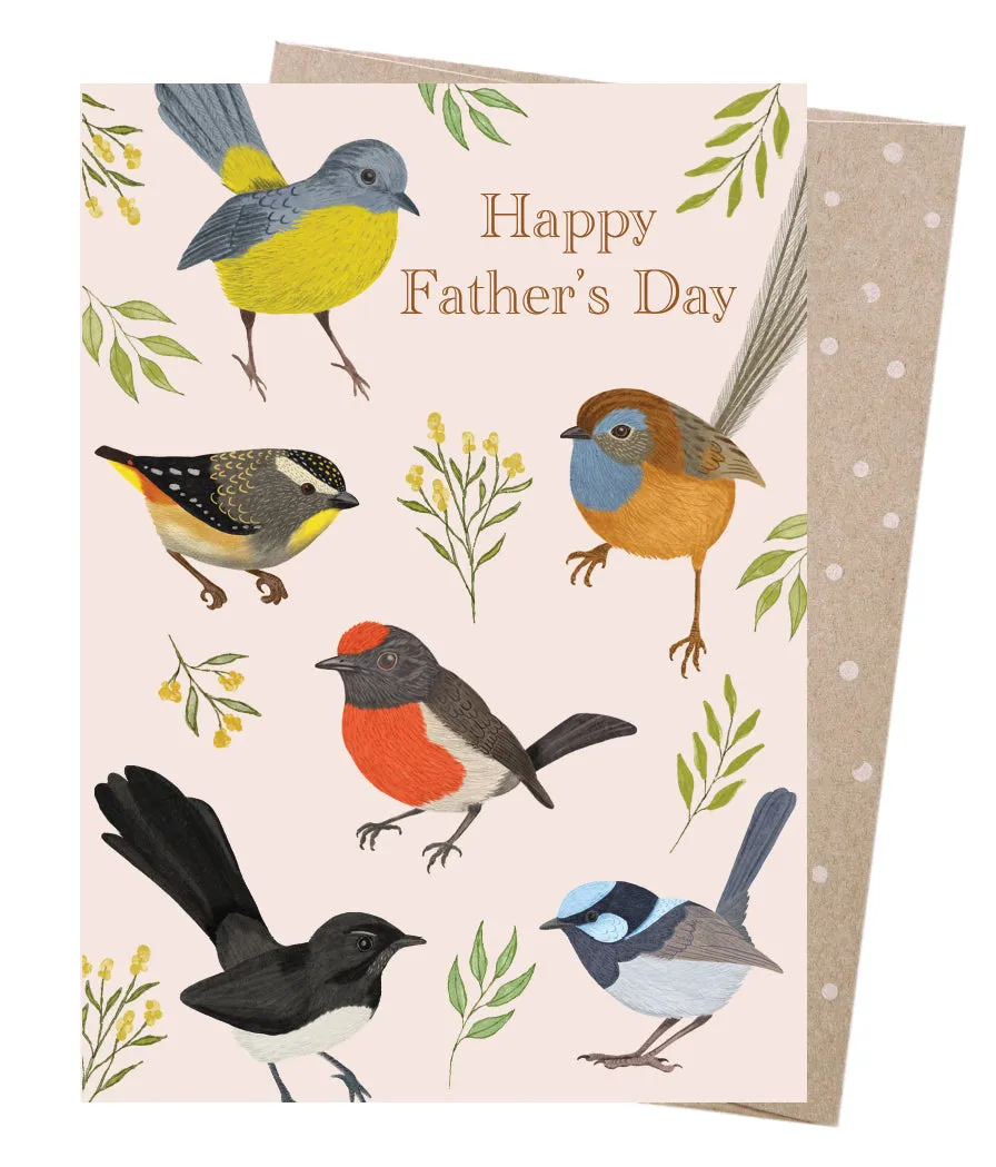 Earth Greetings Father's Day Card - Little Birdies