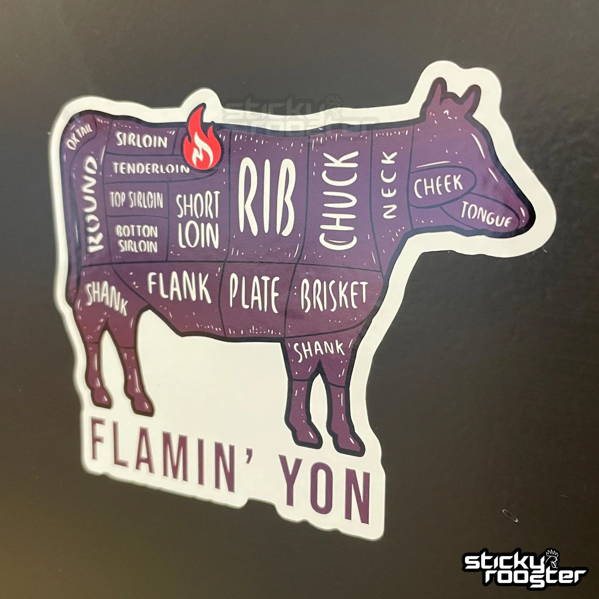 Flamin' Yon Sticker