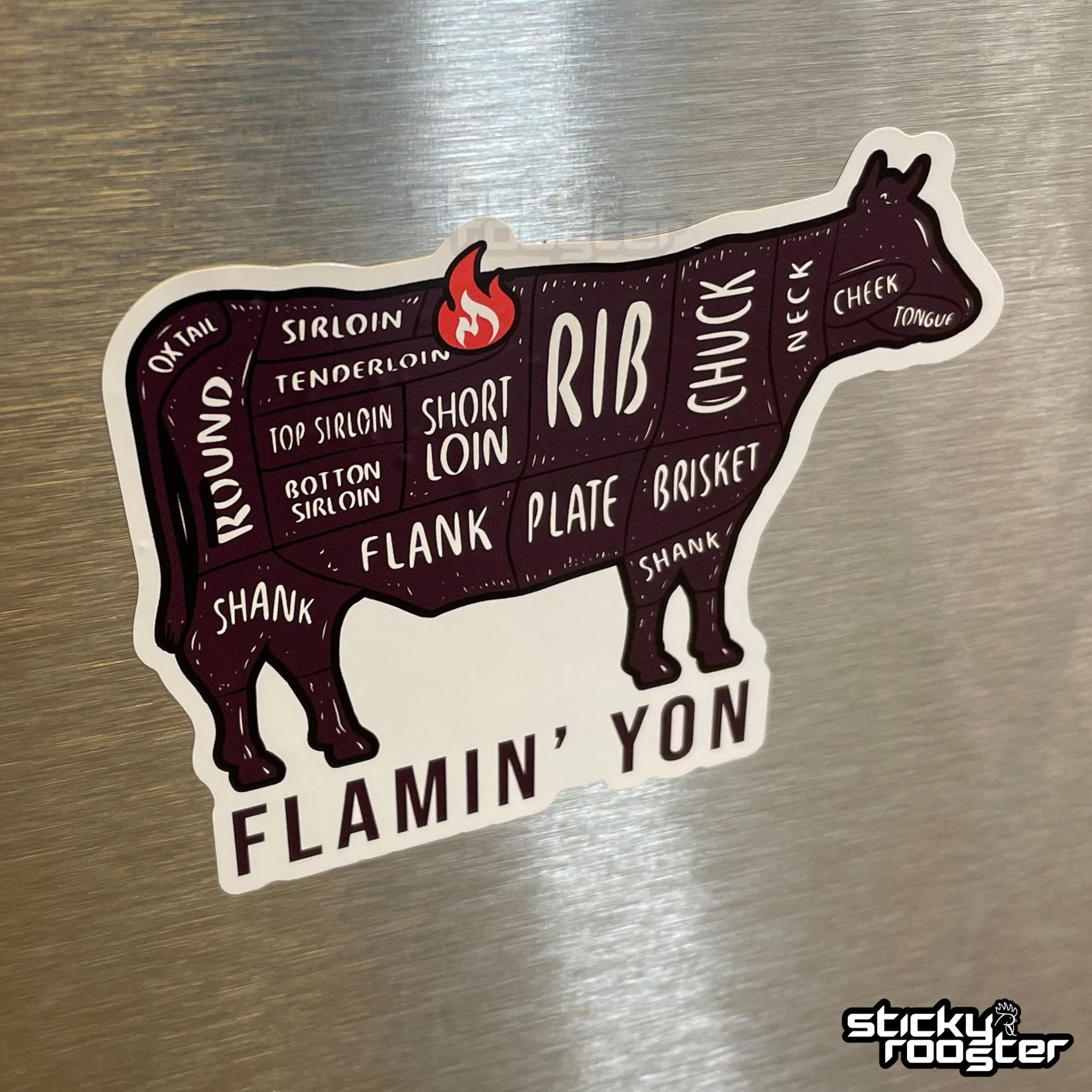 Flamin' Yon Sticker