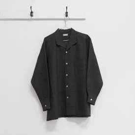 flat collar wide shirt