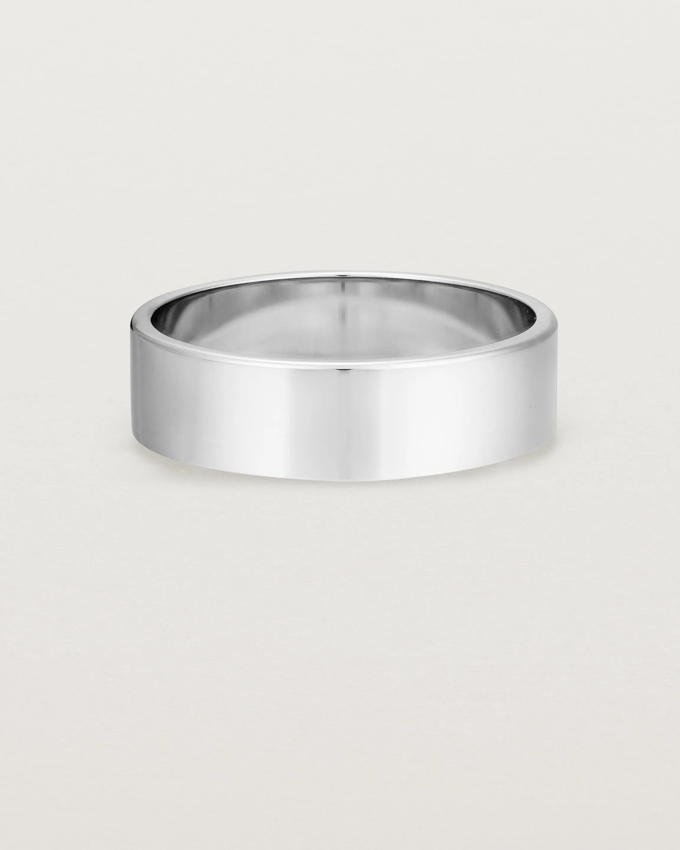 Flat Wedding Ring | 6mm