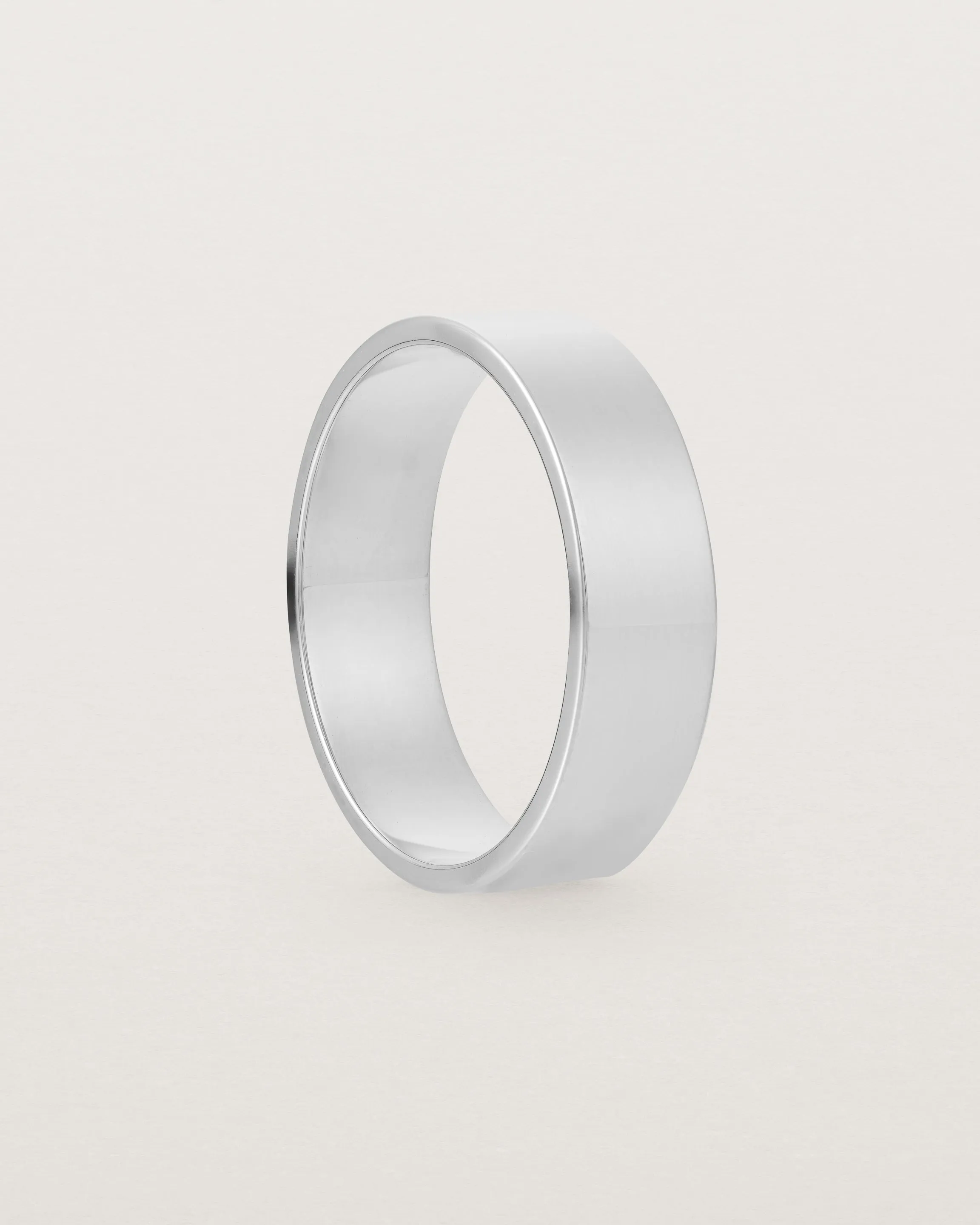 Flat Wedding Ring | 6mm