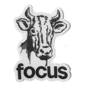 Focus Cow Sticker