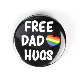 Free Dad Hugs | Button Pin