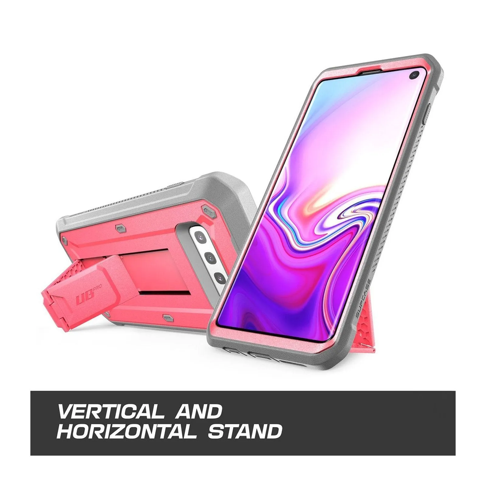 Galaxy S10 Unicorn Beetle Pro Rugged Holster Case Without Screen Protector-Pink