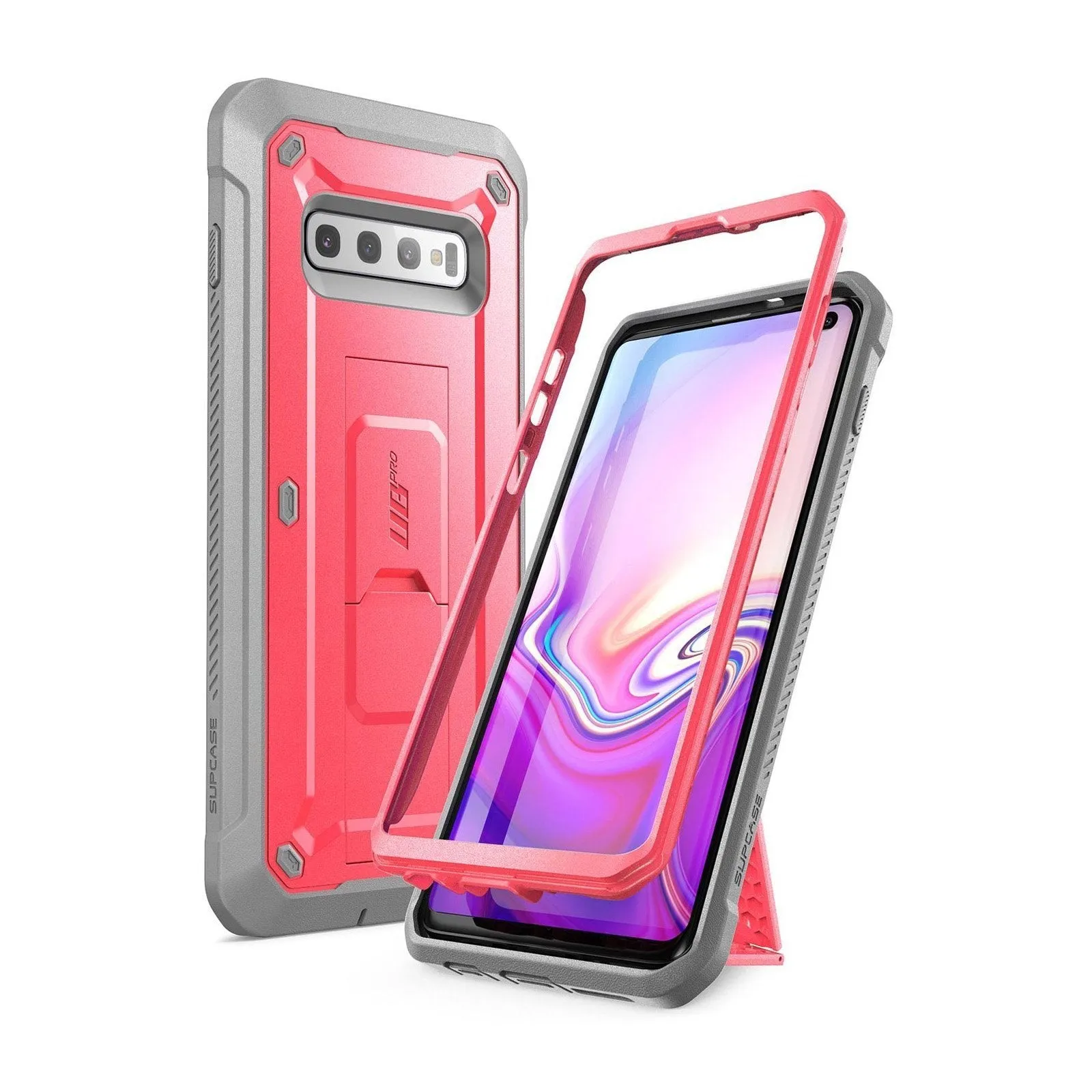 Galaxy S10 Unicorn Beetle Pro Rugged Holster Case Without Screen Protector-Pink