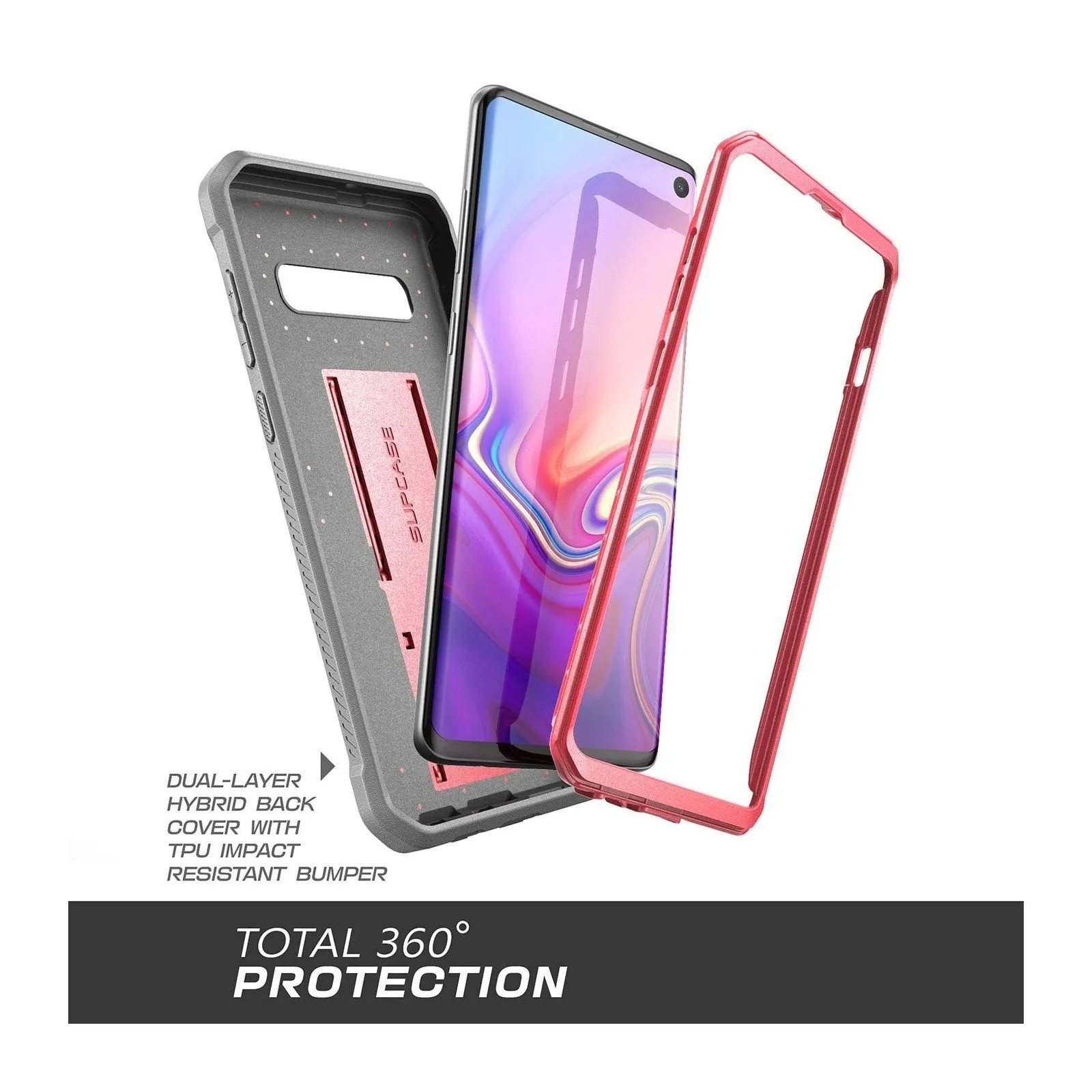 Galaxy S10 Unicorn Beetle Pro Rugged Holster Case Without Screen Protector-Pink