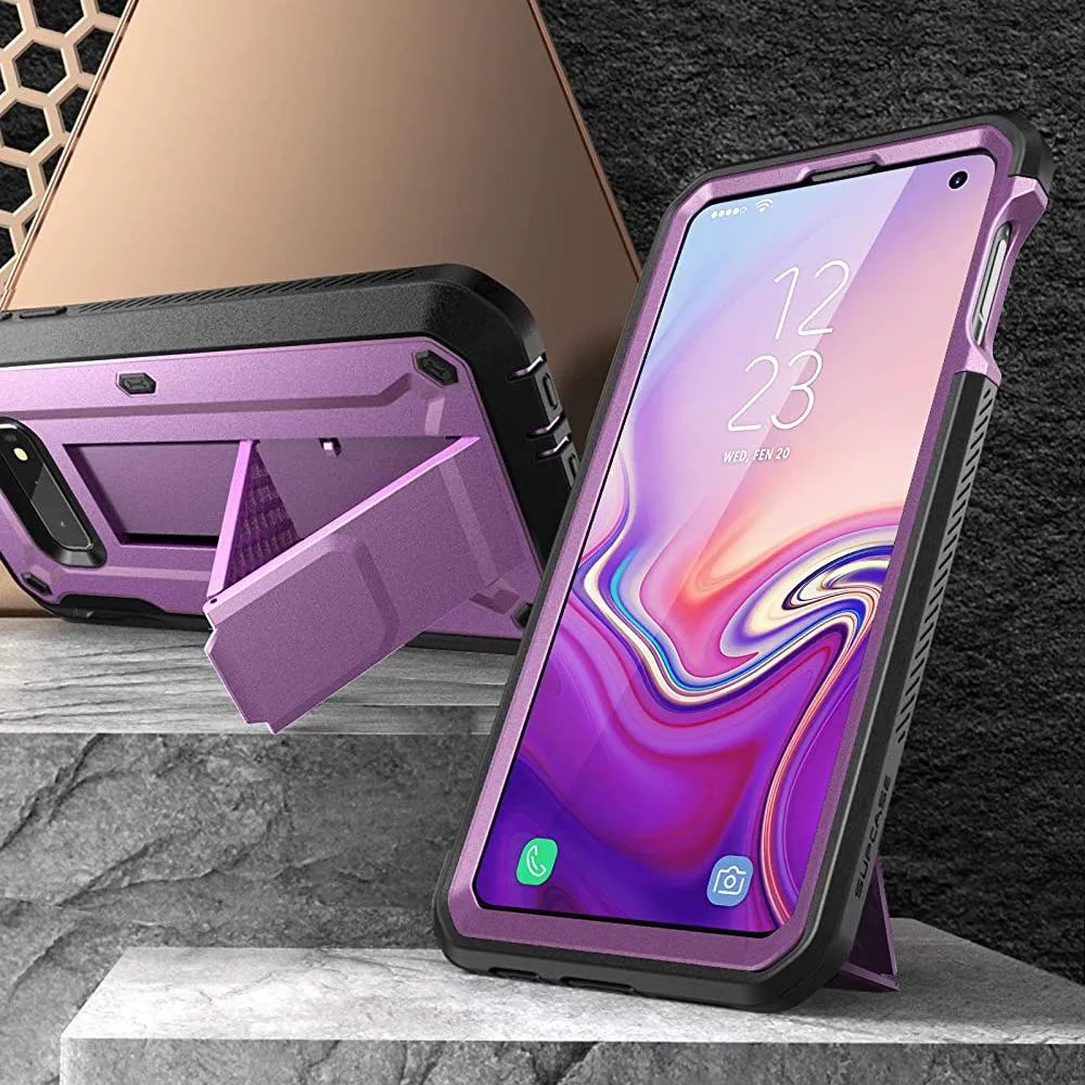 Galaxy S10e Unicorn Beetle Pro Full Body Rugged Holster Case(open box)-Metallic Purple