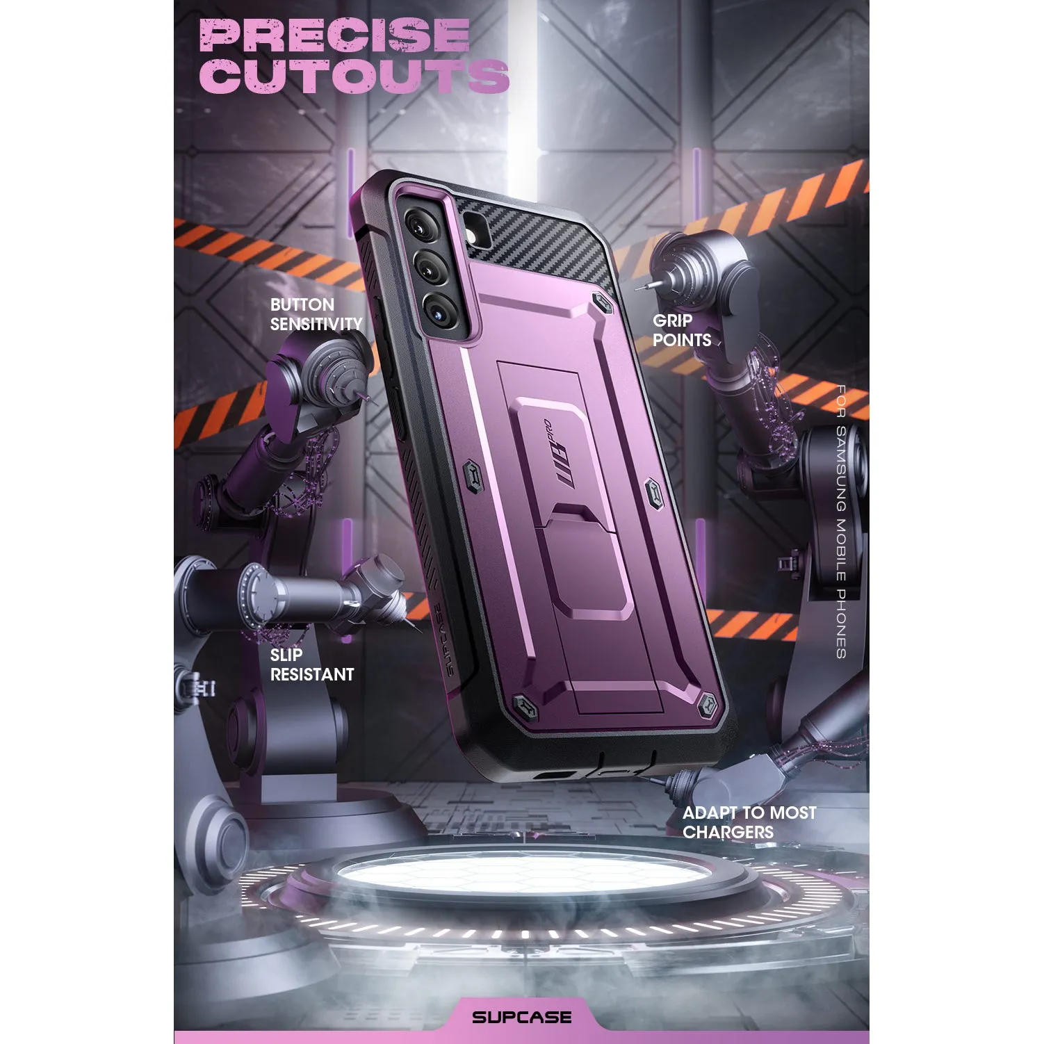 Galaxy S22 Unicorn Beetle PRO Rugged Case-Metallic Purple