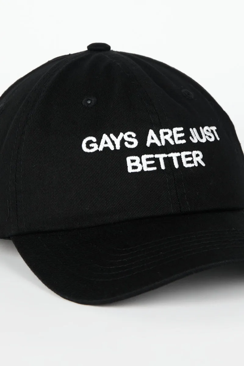 GAYS ARE JUST BETTER DAD CAP